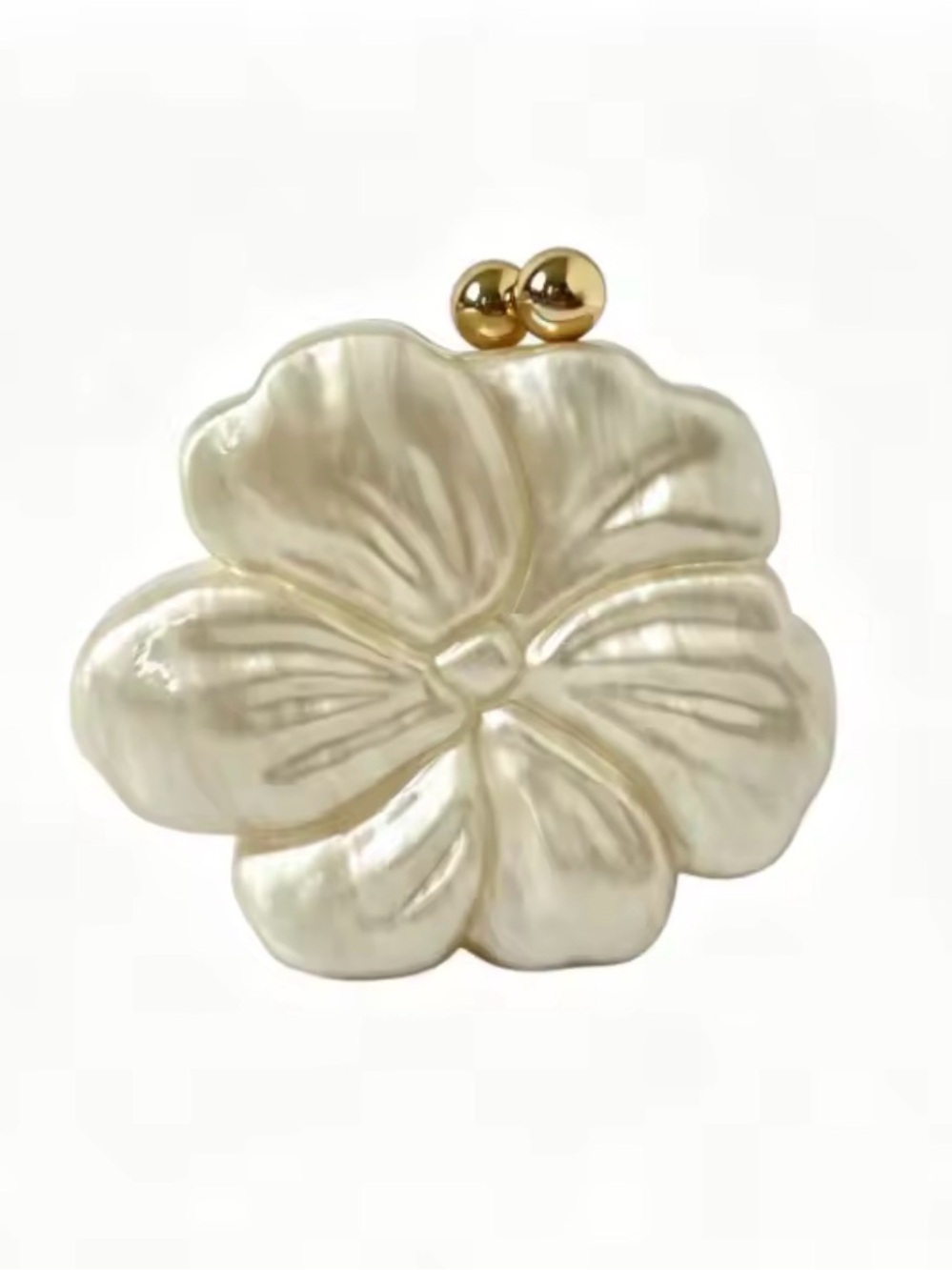 Flower Shaped Evening Clutch Bag